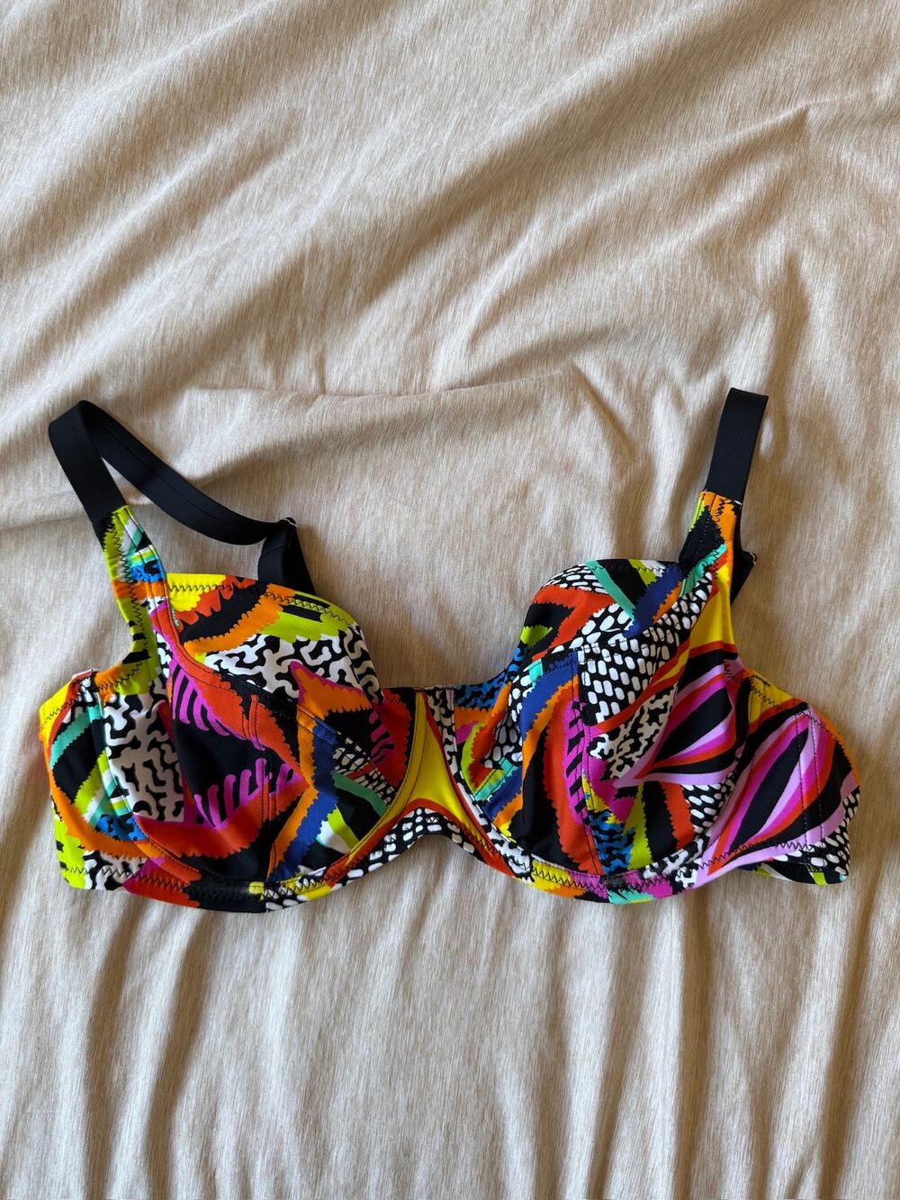 antigel‎ by lise charmel la maasai bikini top size 36c multicolor ethnographic